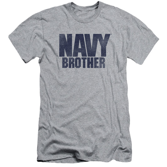 Navy - Brother - Short Sleeve Adult 30/1 - Athletic Heather T-shirt