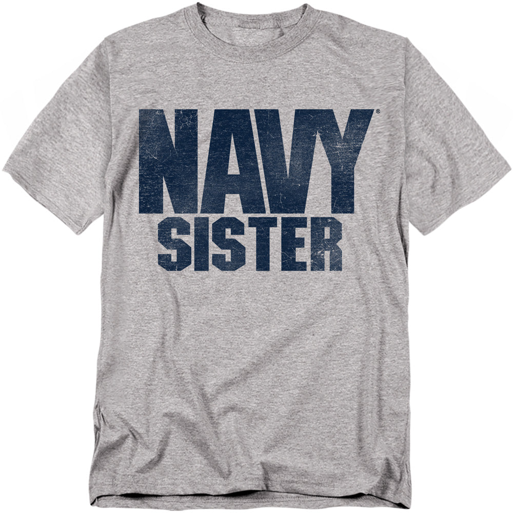 Navy - Sister - Short Sleeve Adult 18/1 - Athletic Heather T-shirt