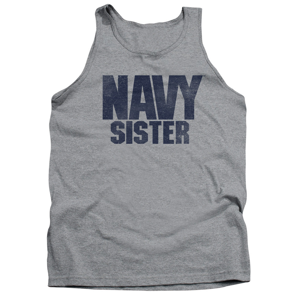 Navy - Sister - Adult Tank - Athletic Heather