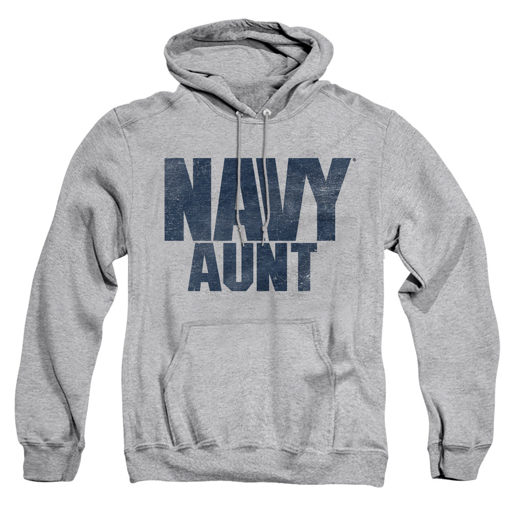 Navy - Aunt - Adult Pull-over Hoodie - Athletic Heather