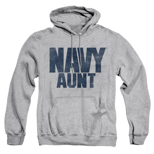 Navy - Aunt - Adult Pull-over Hoodie - Athletic Heather