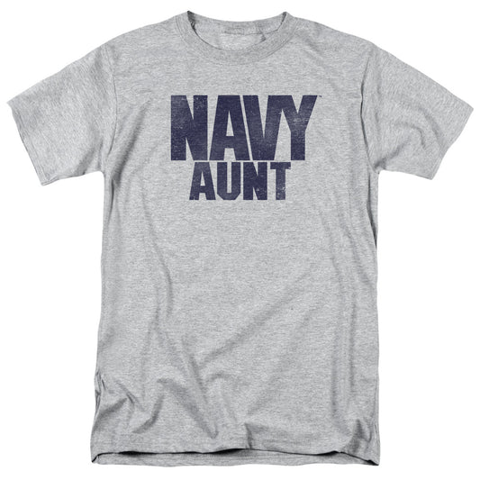 Navy - Aunt - Short Sleeve Adult 18/1 - Athletic Heather T-shirt