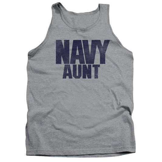 Navy - Aunt - Adult Tank - Athletic Heather