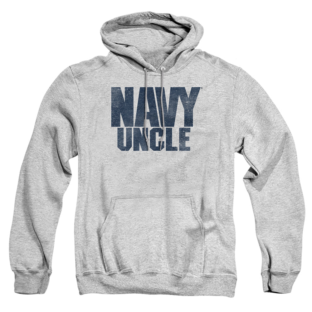 Navy - Uncle - Adult Pull-over Hoodie - Athletic Heather