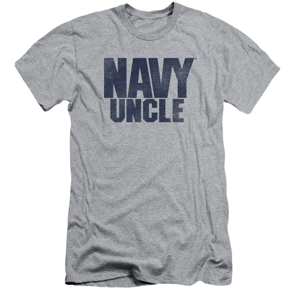 Navy - Uncle - Short Sleeve Adult 30/1 - Athletic Heather T-shirt