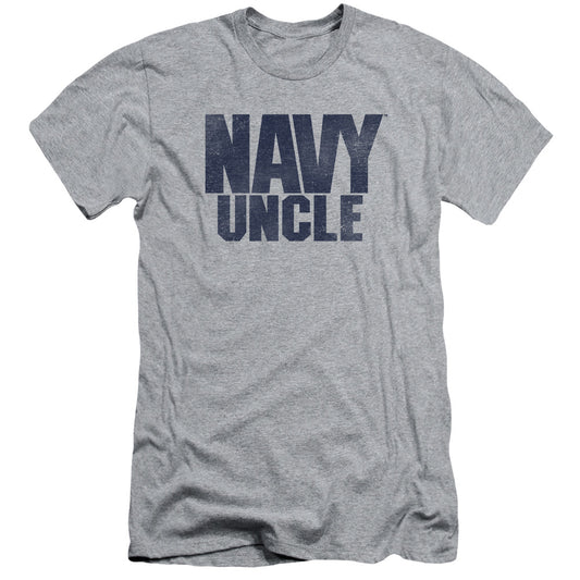 Navy - Uncle - Short Sleeve Adult 30/1 - Athletic Heather T-shirt