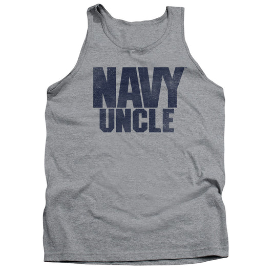 Navy - Uncle - Adult Tank - Athletic Heather