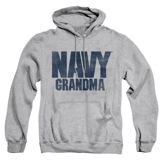 Navy - Grandma - Adult Pull-over Hoodie - Athletic Heather