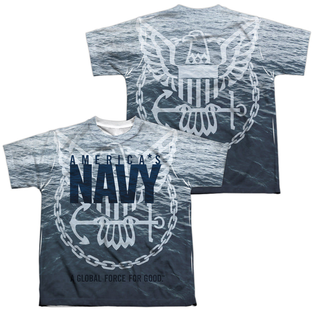 NAVY FORCE FOR GOOD (FRONT/BACK PRINT)-S/S YOUTH T-Shirt