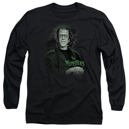 The Munsters - Man Of The House - Long Sleeve Adult 18/1 - Black T-shirt
