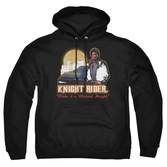 Knight Rider - Full Moon - Adult Pull-over Hoodie - Black