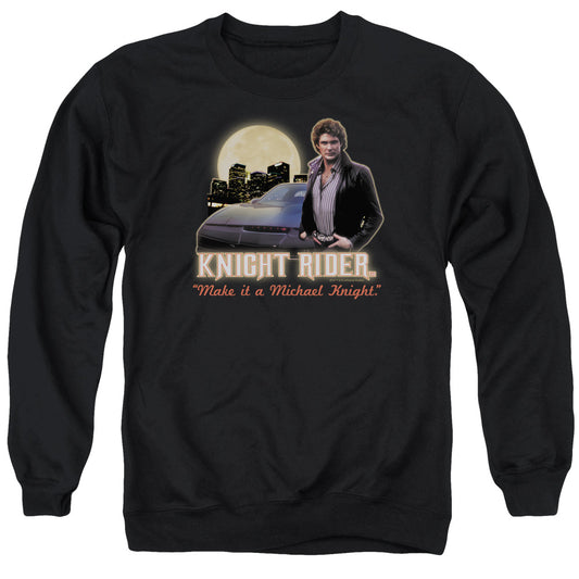 Knight Rider - Full Moon - Adult Crewneck Sweatshirt - Black