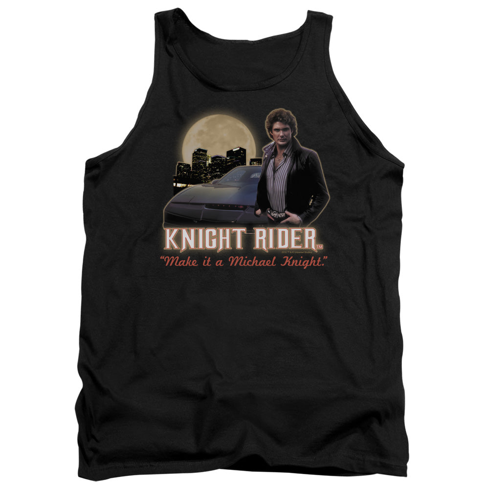 Knight Rider - Full Moon - Adult Tank - Black