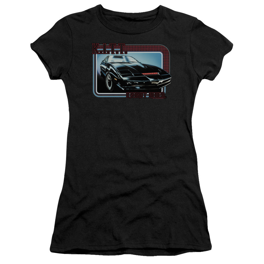 Knight Rider - Kitt - Short Sleeve Junior Sheer - Black T-shirt