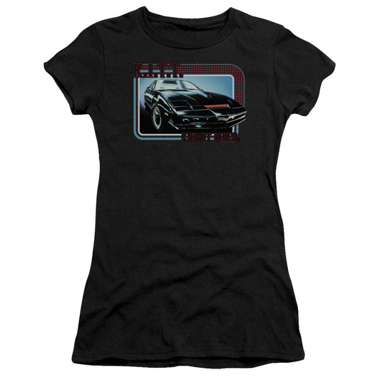 Knight Rider - Kitt - Short Sleeve Junior Sheer - Black T-shirt