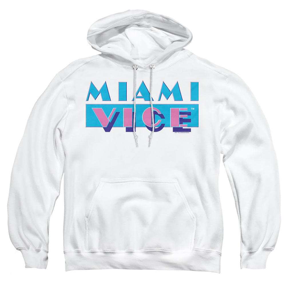 Miami Vice - Logo - Adult Pull-over Hoodie - White