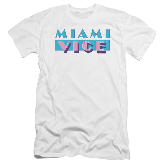 Miami Vice Logo-premuim Canvas Adult Slim
