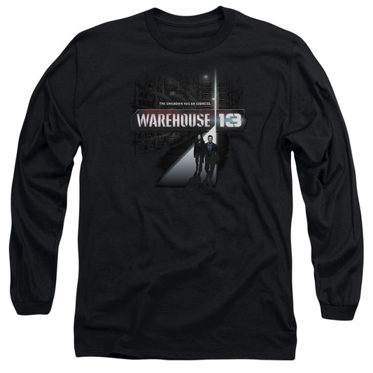 Warehouse 13 - The Unknown - Long Sleeve Adult 18/1 - Black T-shirt