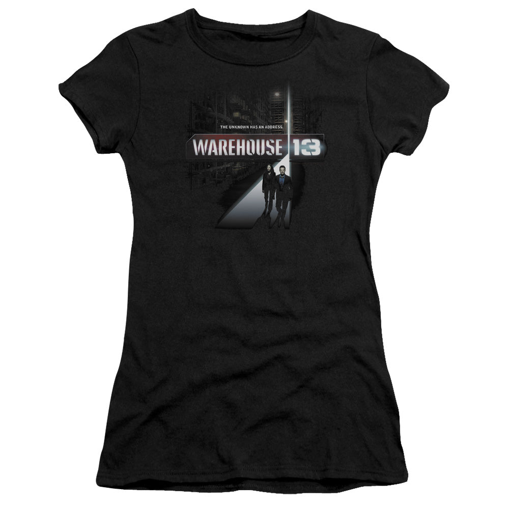 Warehouse 13 - The Unknown - Short Sleeve Junior Sheer - Black T-shirt