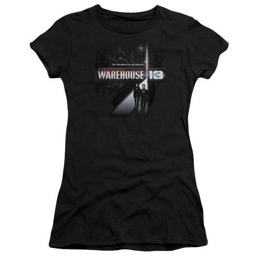 Warehouse 13 - The Unknown - Short Sleeve Junior Sheer - Black T-shirt
