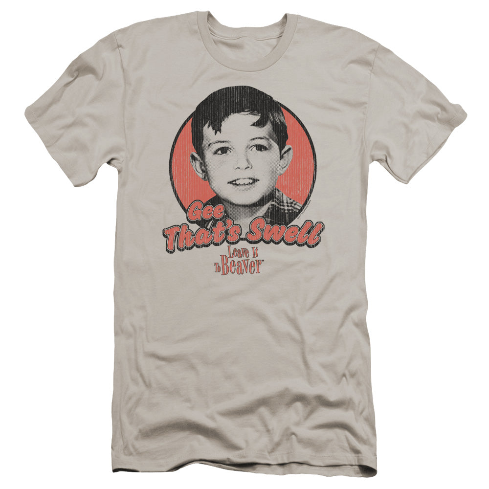 Leave It To Beaver - Swell-premuim Canvas Adult Slim Fit 30/1 - Silver