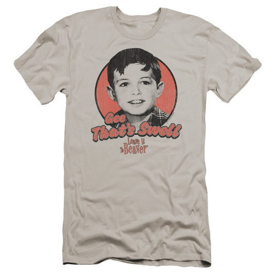 Leave It To Beaver - Swell-premuim Canvas Adult Slim Fit 30/1 - Silver