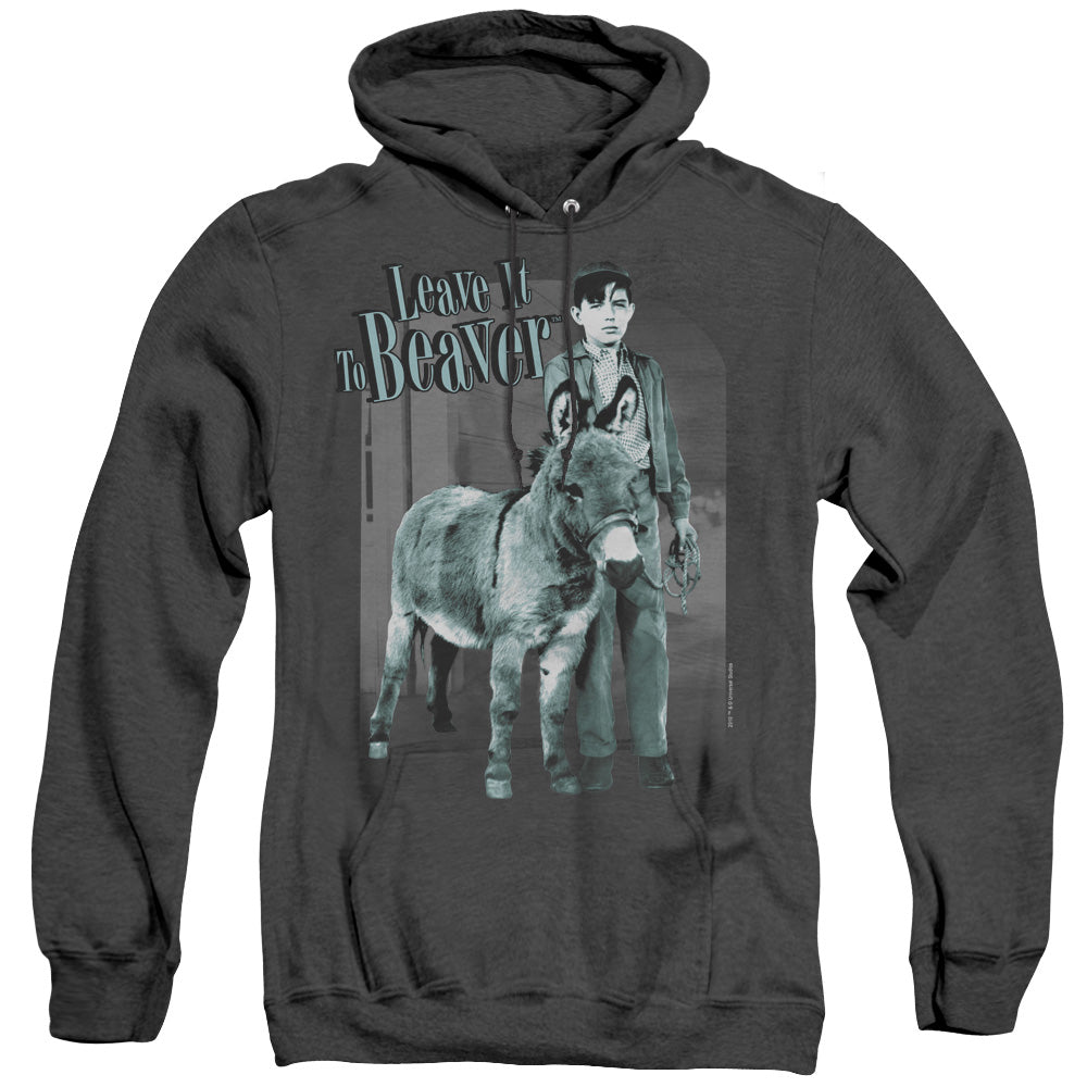 Leave It To Beaver - Up To Something - Adult Heather Hoodie - Black