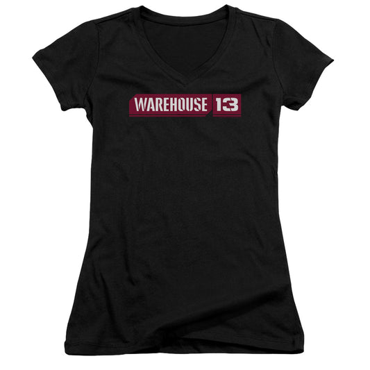 Warehouse 13 - Logo - Junior V-neck - Black