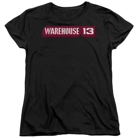 Warehouse 13 - Logo - Short Sleeve Womens Tee - Black T-shirt