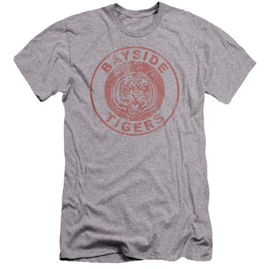 Saved By The Bell - Tigers-premuim Canvas Adult Slim Fit 30/1 - Athletic Heather