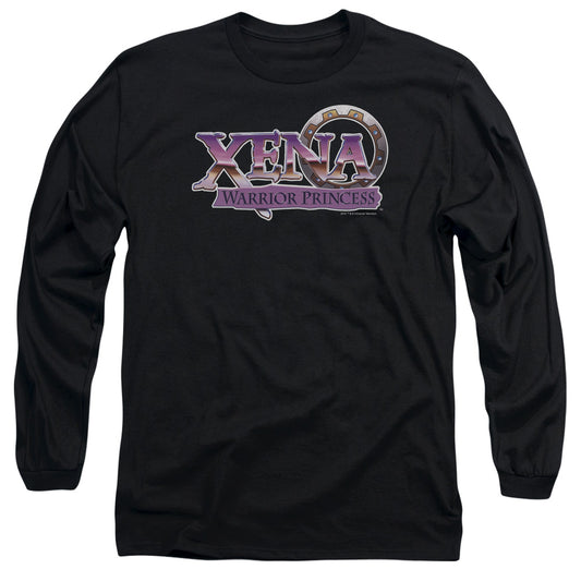 Xena - Logo - Long Sleeve Adult 18/1 - Black T-shirt