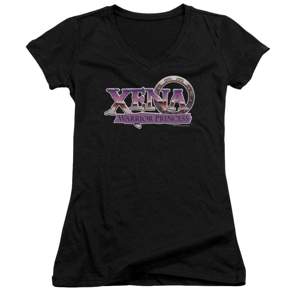 Xena - Logo - Junior V-neck - Black