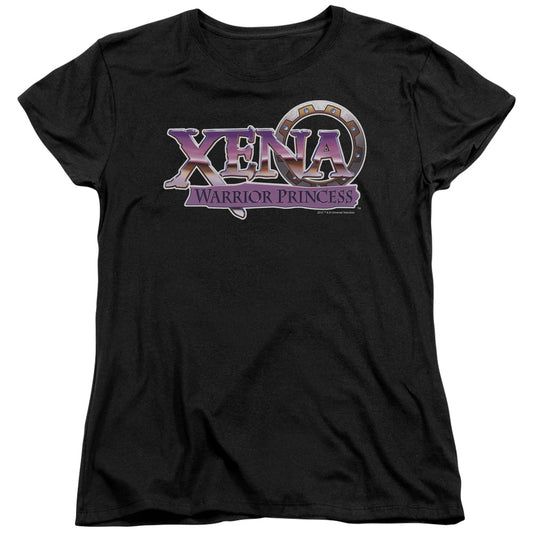 Xena - Logo - Short Sleeve Womens Tee - Black T-shirt