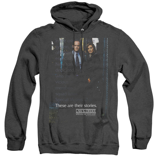 Law And Order Svu - Svu - Adult Heather Hoodie - Black