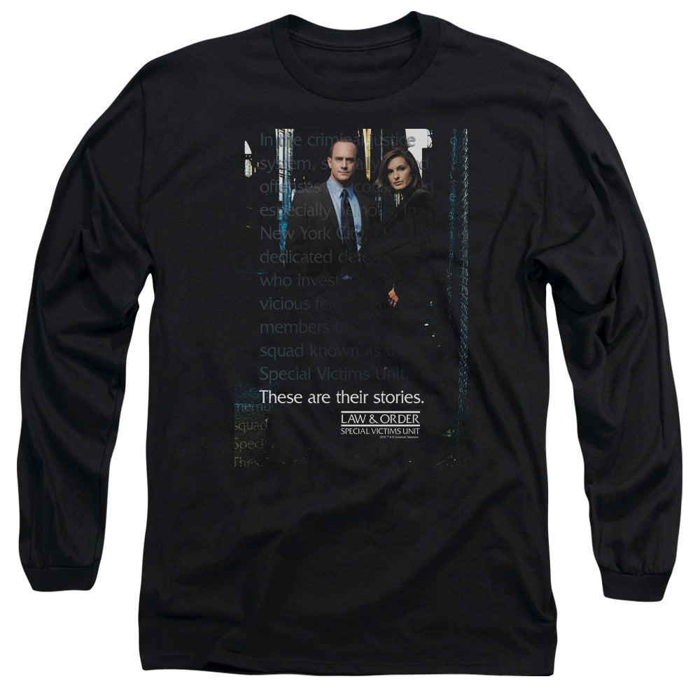 Law And Order Svu - Svu - Long Sleeve Adult 18/1 - Black T-shirt