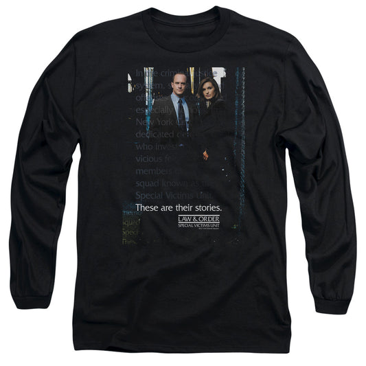 Law And Order Svu - Svu - Long Sleeve Adult 18/1 - Black T-shirt