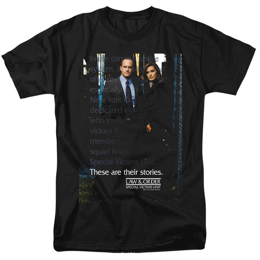 Law And Order Svu - Svu - Short Sleeve Adult 18/1 - Black T-shirt