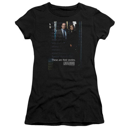 Law And Order Svu - Svu - Short Sleeve Junior Sheer - Black T-shirt