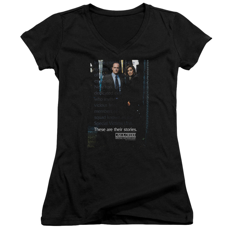 Law And Order Svu - Svu - Junior V-neck - Black