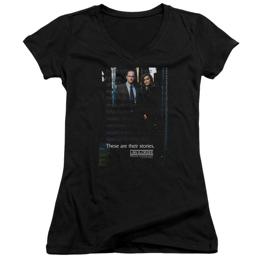 Law And Order Svu - Svu - Junior V-neck - Black
