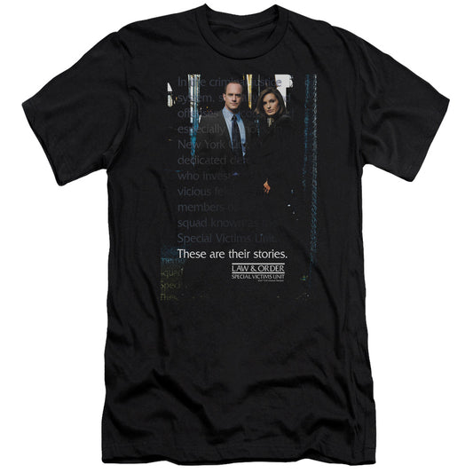 Law And Order Svu - Svu-premuim Canvas Adult Slim Fit 30/1 - Black