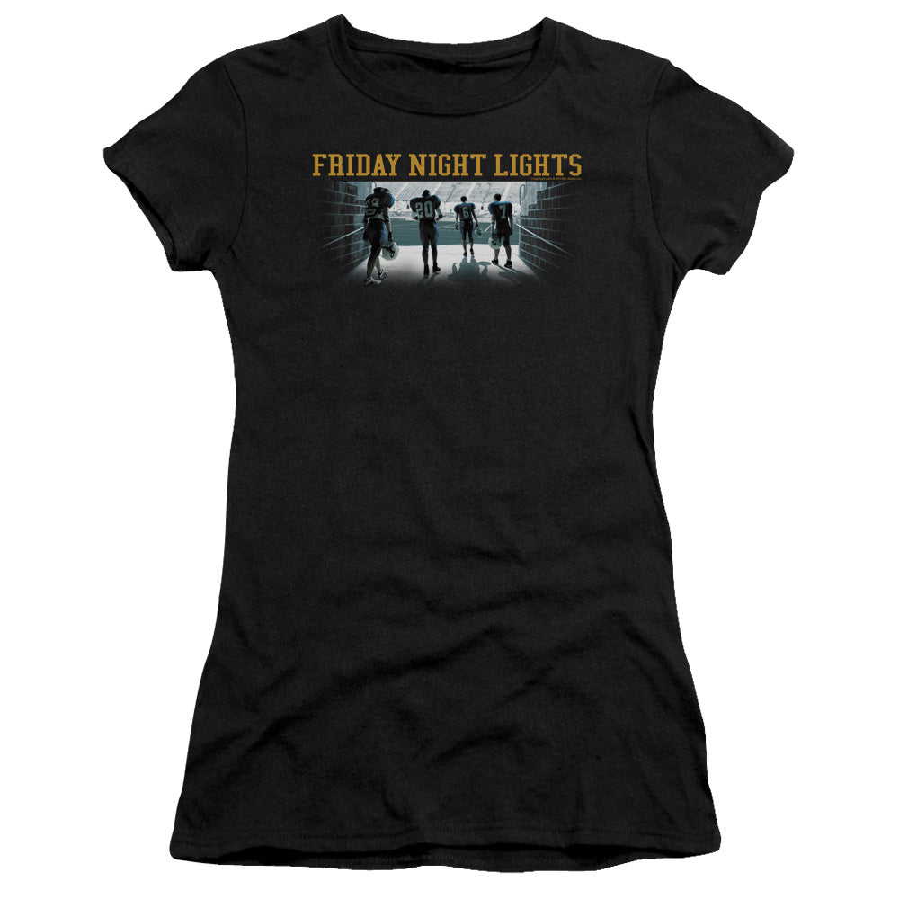 Friday Night Lights - Game Time - Short Sleeve Junior Sheer - Black T-shirt