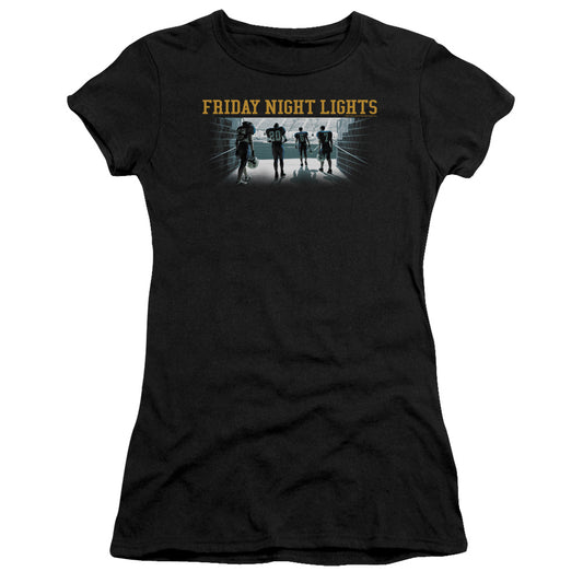 Friday Night Lights - Game Time - Short Sleeve Junior Sheer - Black T-shirt