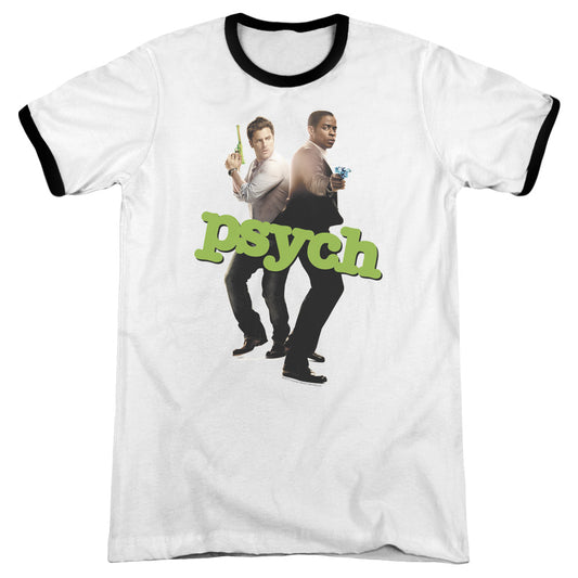 Psych - Hands Up - Adult Ringer - White/black