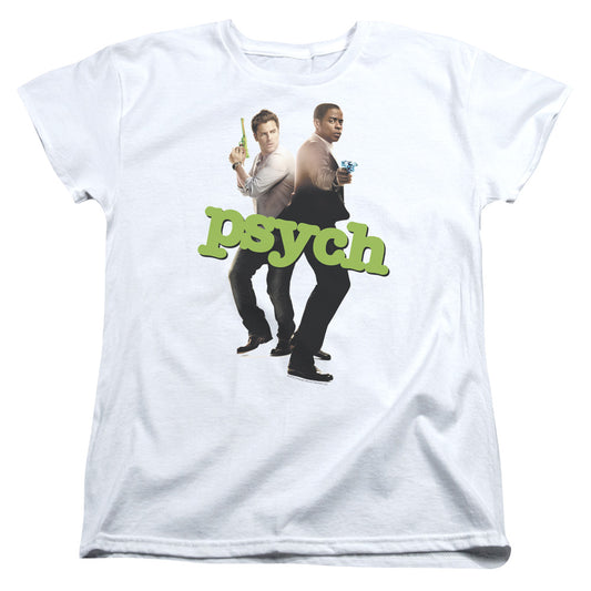 Psych - Hands Up - Short Sleeve Womens Tee - White T-shirt
