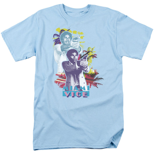 Miami Vice - Freeze - Short Sleeve Adult 18/1 - Light Blue T-shirt