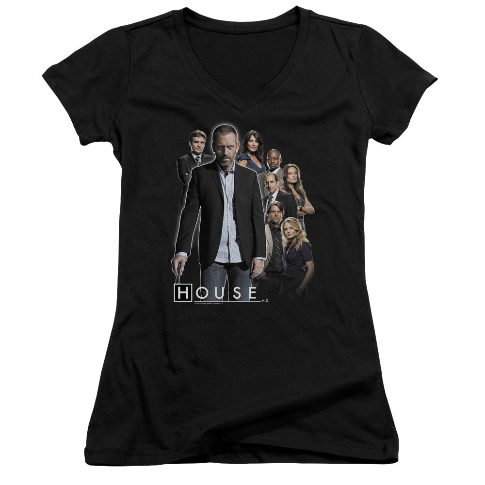 House - Crew - Junior V-neck - Black