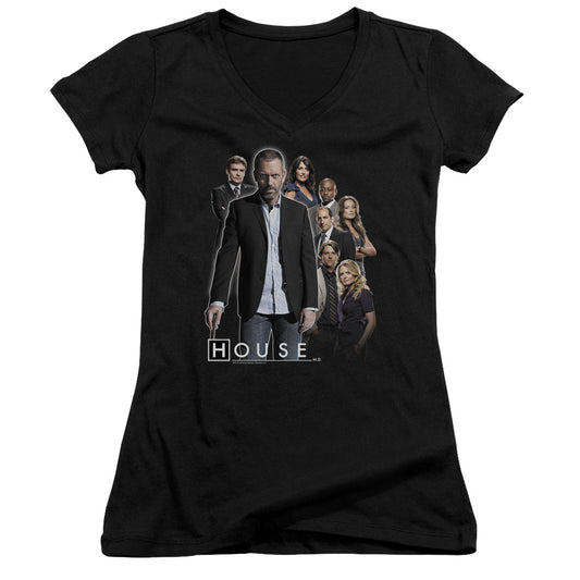 House - Crew - Junior V-neck - Black