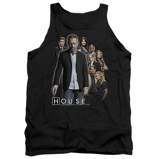 House - Crew - Adult Tank - Black