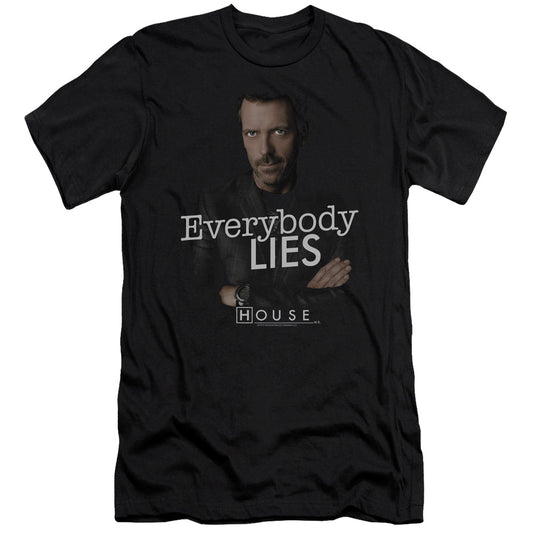 HOUSE EVERYBODY LIES - S/S ADULT 30/1 - BLACK T-Shirt